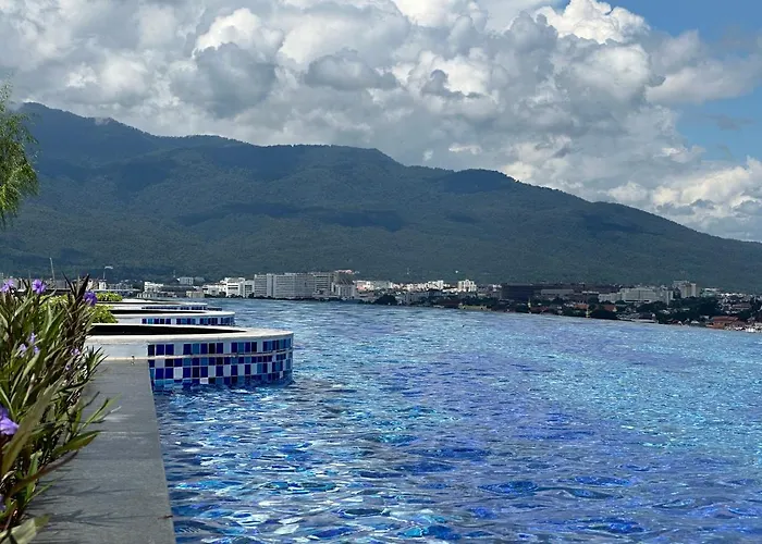 清迈astra Sky River无边泳池奢华温馨三卧家庭山景房